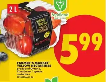 No Frills Farmer's market yellow nectarines offer