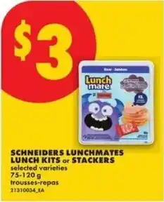 No Frills Schneiders lunchmates lunch kits or stackers offer
