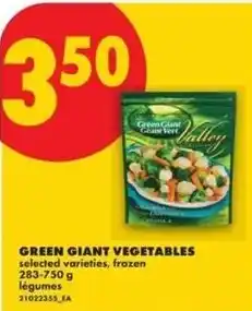 No Frills Green giant vegetables offer