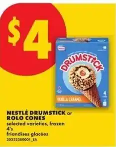 No Frills Nestle drumstick or rolo cones offer
