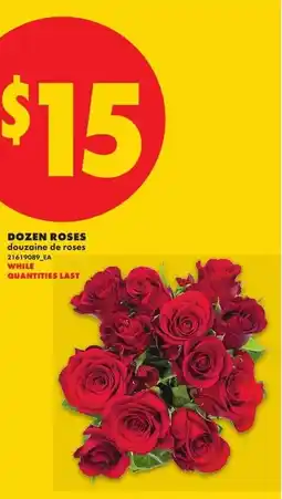 No Frills Dozen roses offer