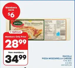 Wholesale Club Racolli pizza mozzarella cheese offer