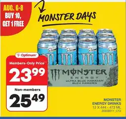 Wholesale Club Monster energy drinks offer