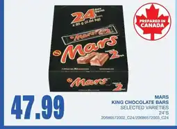 Wholesale Club Mars king chocolate bars offer