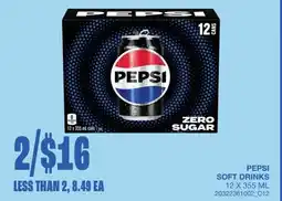 Wholesale Club Pepsi soft drinks offer