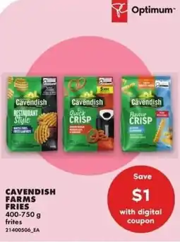 No Frills Cavendish farms fries offer