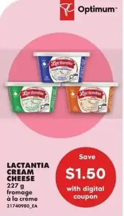 No Frills Lactantia cream cheese offer