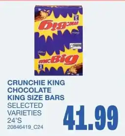 Wholesale Club Crunchie king chocolate king size bars offer