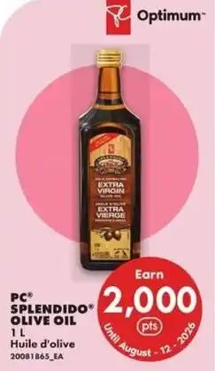 No Frills Pc® splendido® olive oil offer