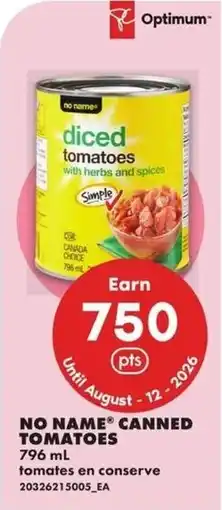 No Frills No name® canned tomatoes offer