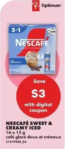No Frills Nescafé sweet & creamy iced offer