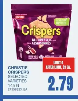 Wholesale Club Christie crispers offer