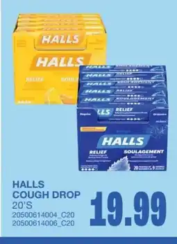 Wholesale Club Halls cough drop offer