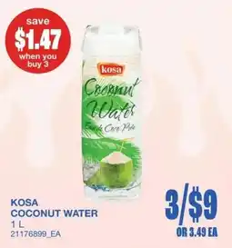 Wholesale Club Kosa coconut water offer