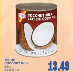 Wholesale Club Teptip coconut milk offer