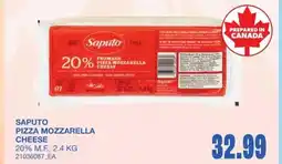 Wholesale Club Saputo pizza mozzarella cheese offer
