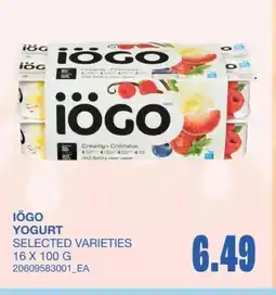 Wholesale Club Iögo yogurt offer
