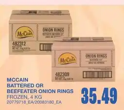 Wholesale Club Mccain battered or beefeater onion rings offer