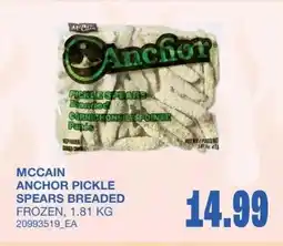 Wholesale Club Mccain anchor pickle spears breaded frozen offer