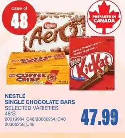 Wholesale Club Nestlé single chocolate bars offer