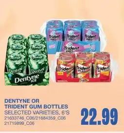 Wholesale Club Dentyne or trident gum bottles offer