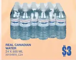 Wholesale Club Real canadian water offer