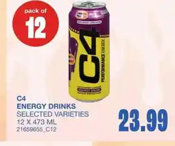 Wholesale Club C4 energy drinks offer