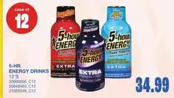 Wholesale Club 5-hr energy drinks offer