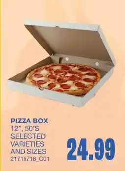 Wholesale Club Pizza box offer