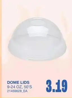 Wholesale Club Dome lids offer