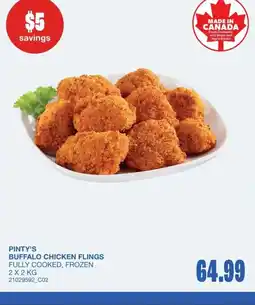 Wholesale Club Pinty's buffalo chicken flings offer