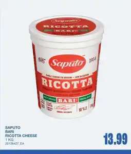 Wholesale Club Saputo bari ricotta cheese offer