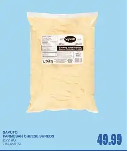 Wholesale Club Saputo parmesan cheese shreds offer