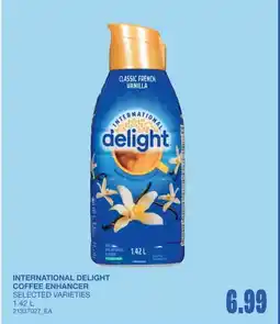 Wholesale Club International delight coffee enhancer offer