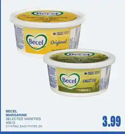 Wholesale Club Becel margarine offer
