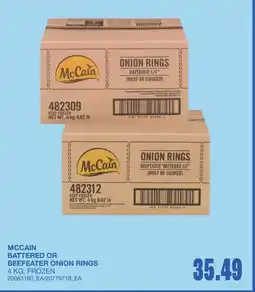 Wholesale Club Mccain battered or beefeater onion rings offer