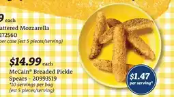 Wholesale Club Mccain breaded pickle spears offer