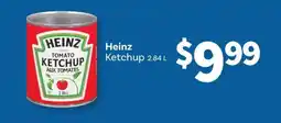 Wholesale Club Heinz Ketchup offer