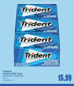 Wholesale Club Trident sugar-free gum offer
