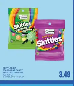 Wholesale Club Skittles or starburst candy offer