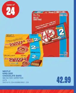 Wholesale Club Nestlé king size chocolate bars offer