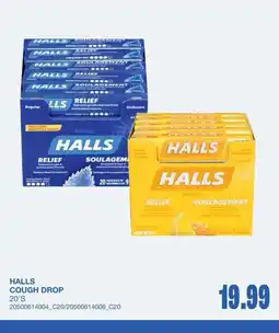 Wholesale Club Halls soulagement offer