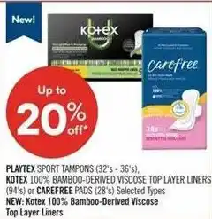 Shoppers Drug Mart Playtex, kotex, or carefree offer