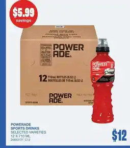 Wholesale Club Powerade sports drinks offer