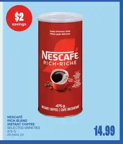 Wholesale Club Nescafé rich blend instant coffee offer