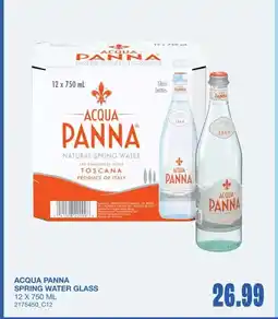 Wholesale Club Acqua panna spring water glass offer