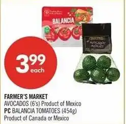 Shoppers Drug Mart Farmer's market or pc offer