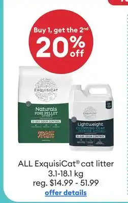 Petsmart ALL ExquisiCat cat litter offer