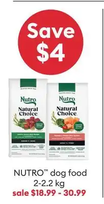 Petsmart NUTRO dog food offer