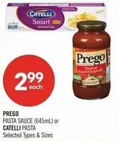 Shoppers Drug Mart Prego or catelli offer